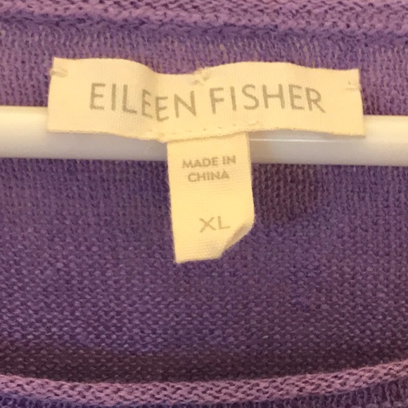 Eileen Fisher Short Sleeved Linen Sweater - Picture 2 of 8